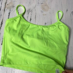 5 Dancewear Neon Green Crop Top